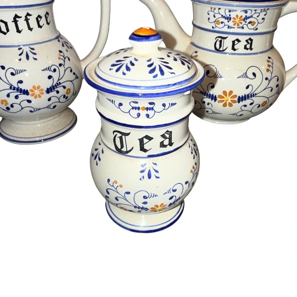 Vintage Royal Sealy Heritage canister set 7 piece set 1950's